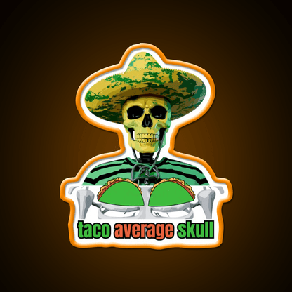 Fiesta 5 De Mayo Mexico Snap Skull Taco Led Neon Sign Rgb Color - Shineneon
