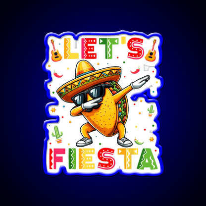 Fiesta Squad Taco Cinco De Mayo Boys Men Kids Taco Led Neon Sign Rgb Color - Shineneon
