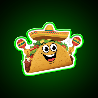 Fiesta Taco Led Neon Sign Mexican Food Sign Rgb Color - Shineneon