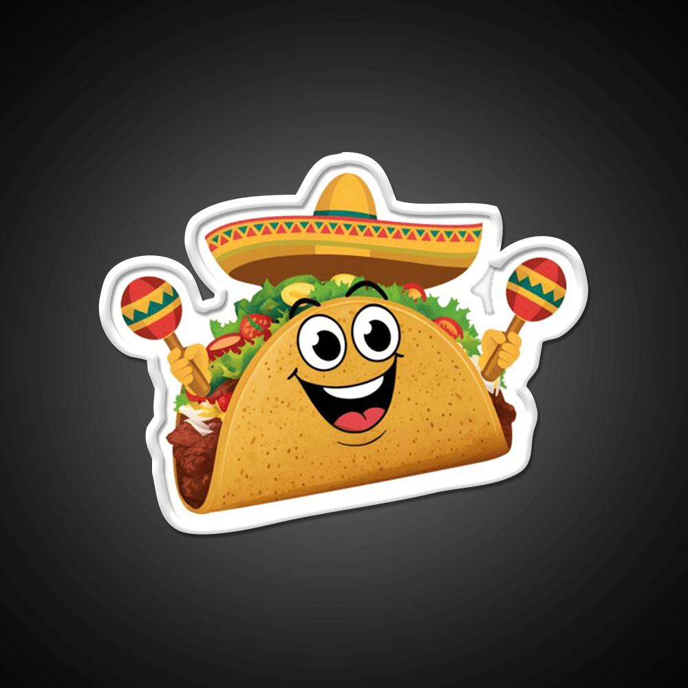 Fiesta Taco Led Neon Sign Mexican Food Sign Rgb Color - Shineneon