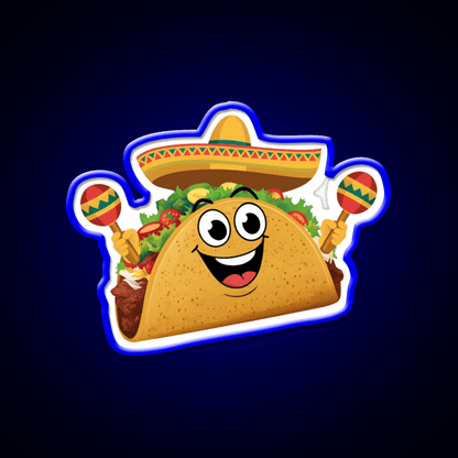 Fiesta Taco Led Neon Sign Mexican Food Sign Rgb Color - Shineneon