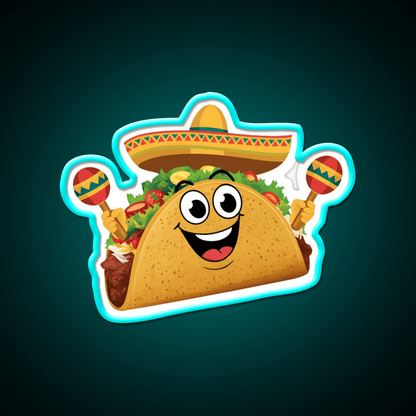Fiesta Taco Led Neon Sign Mexican Food Sign Rgb Color - Shineneon