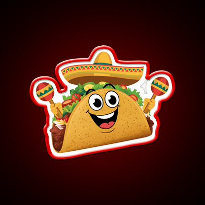 Fiesta Taco Led Neon Sign Mexican Food Sign Rgb Color - Shineneon