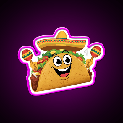 Fiesta Taco Led Neon Sign Mexican Food Sign Rgb Color - Shineneon