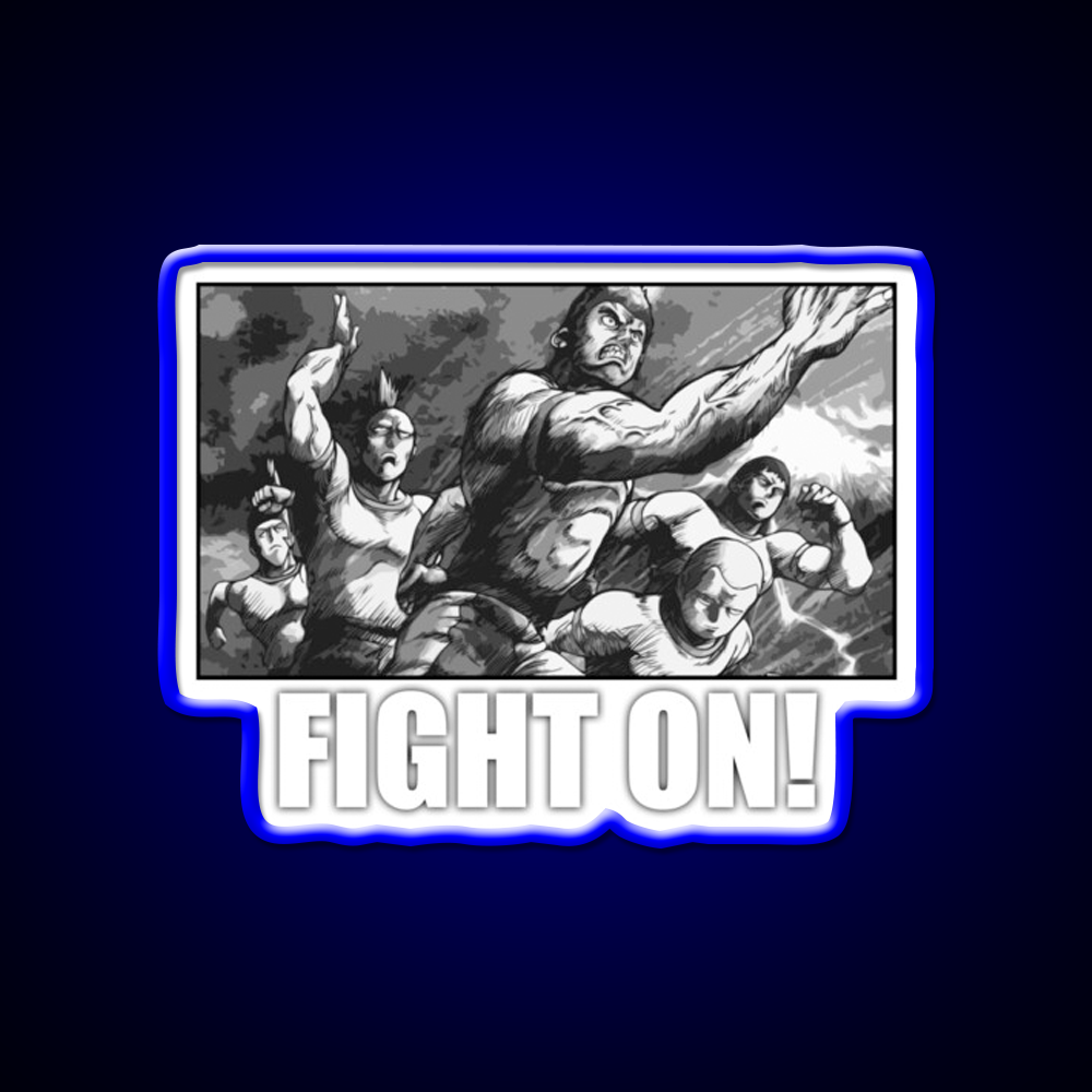 Fight On Gym Fitness Led Neon Sign Rgb Color