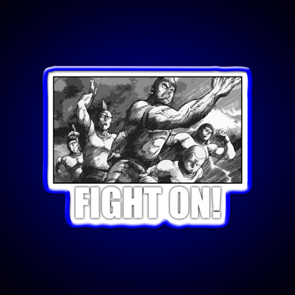 Fight On Gym Fitness Led Neon Sign Rgb Color