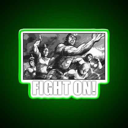Fight On Gym Fitness Led Neon Sign Rgb Color