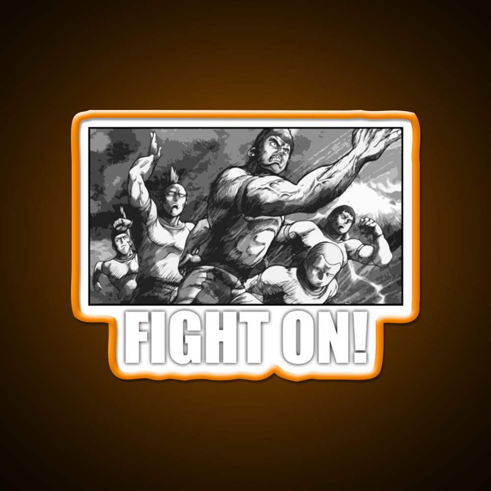 Fight On Gym Fitness Led Neon Sign Rgb Color