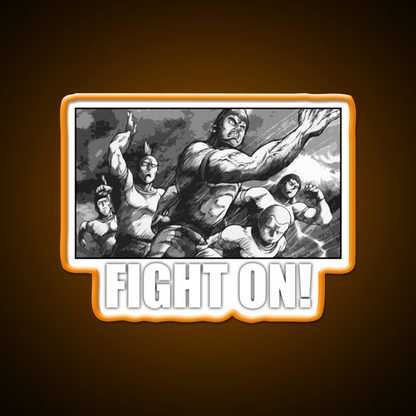 Fight On Gym Fitness Led Neon Sign Rgb Color