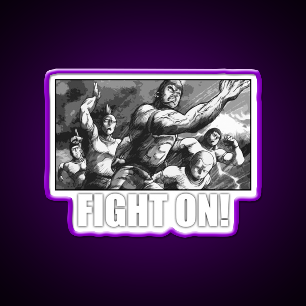 Fight On Gym Fitness Led Neon Sign Rgb Color