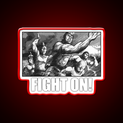 Fight On Gym Fitness Led Neon Sign Rgb Color