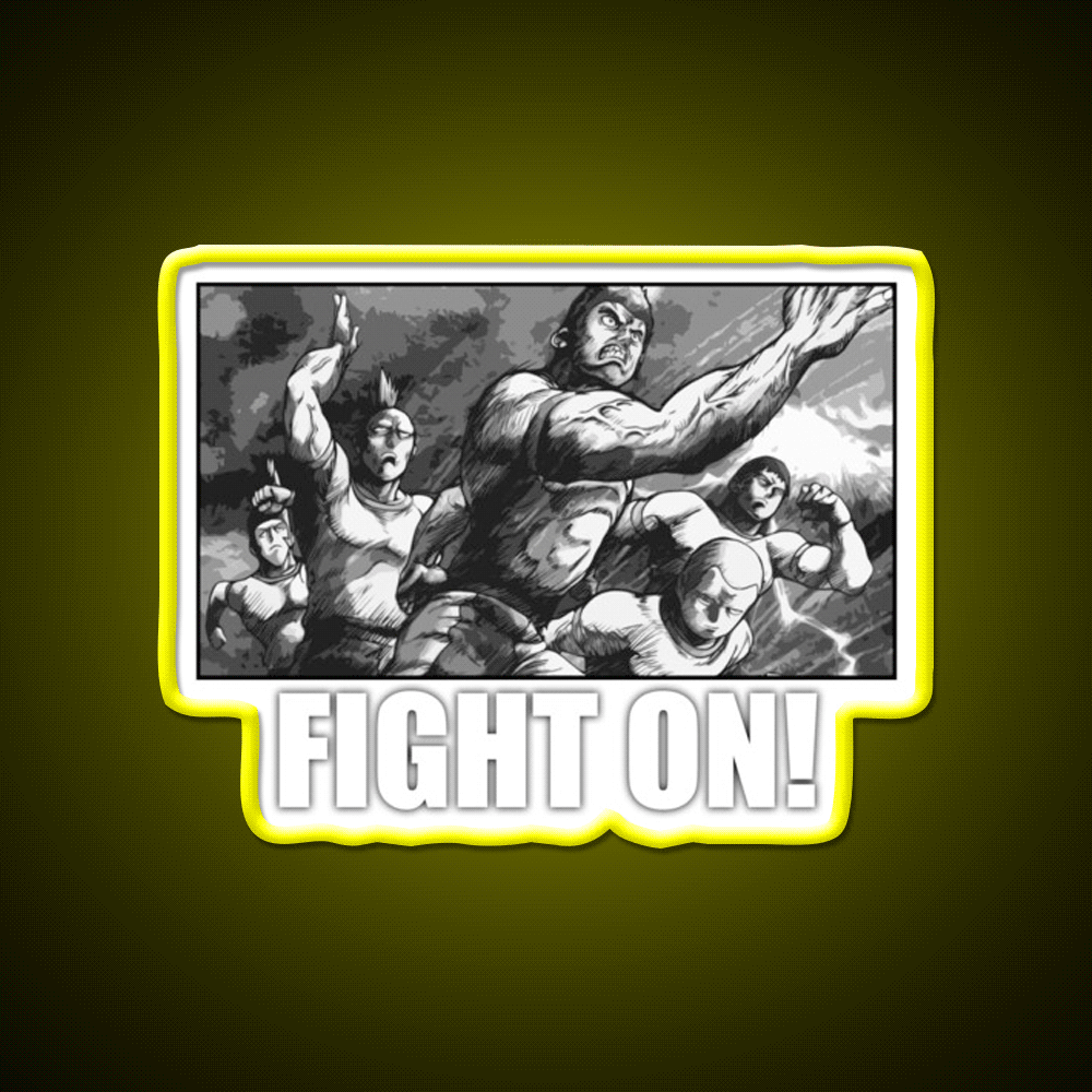 Fight On Gym Fitness Led Neon Sign Rgb Color