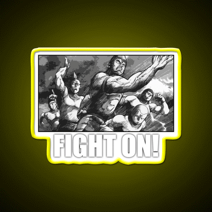 Fight On Gym Fitness Led Neon Sign Rgb Color