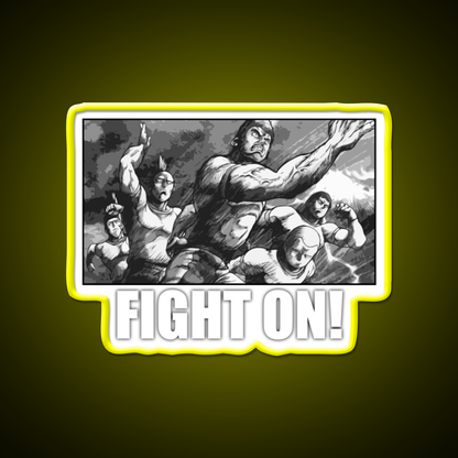 Fight On Gym Fitness Led Neon Sign Rgb Color