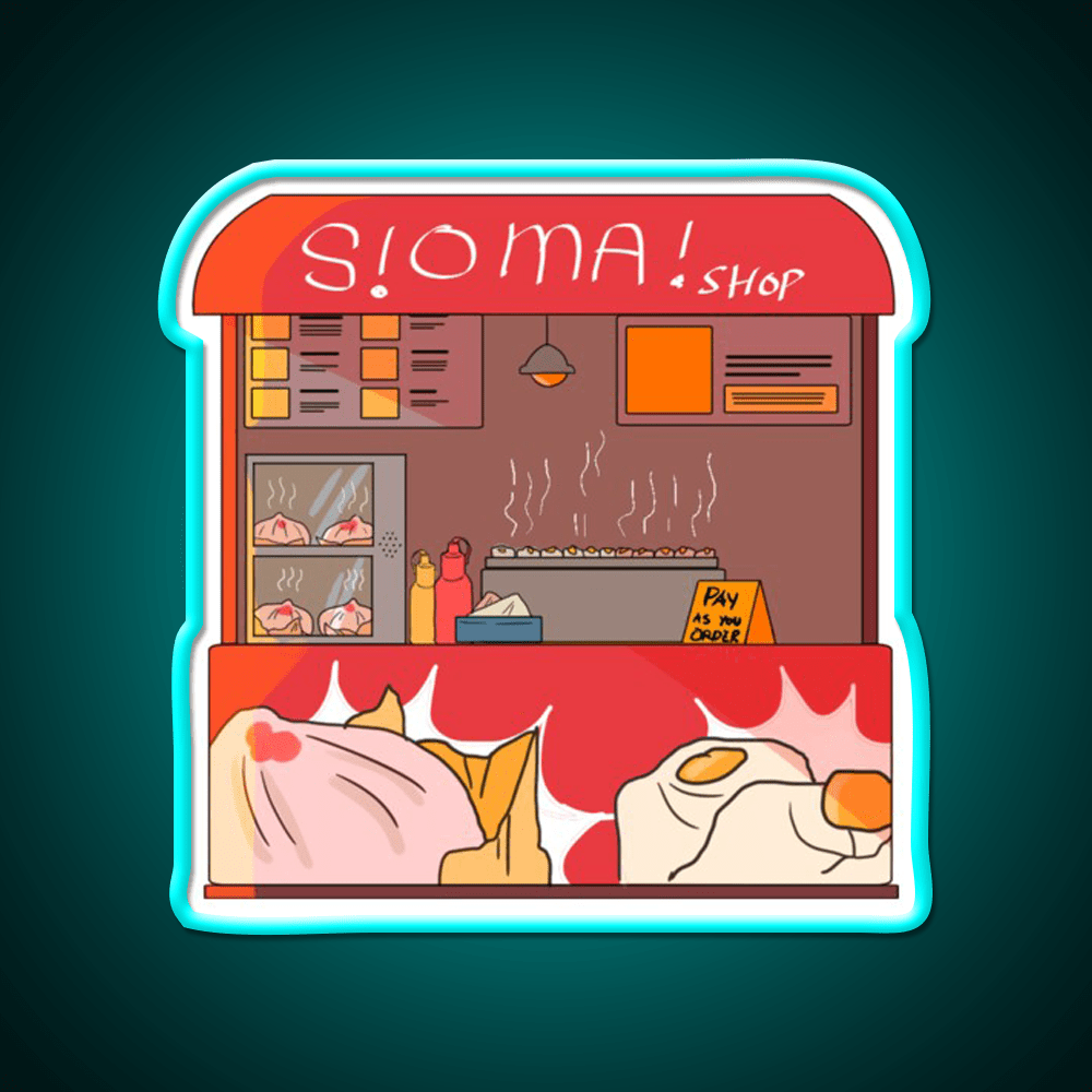 Filipino Food Stalls Siomai Haus Snack Food Led Neon Sign Rgb Color - Shineneon