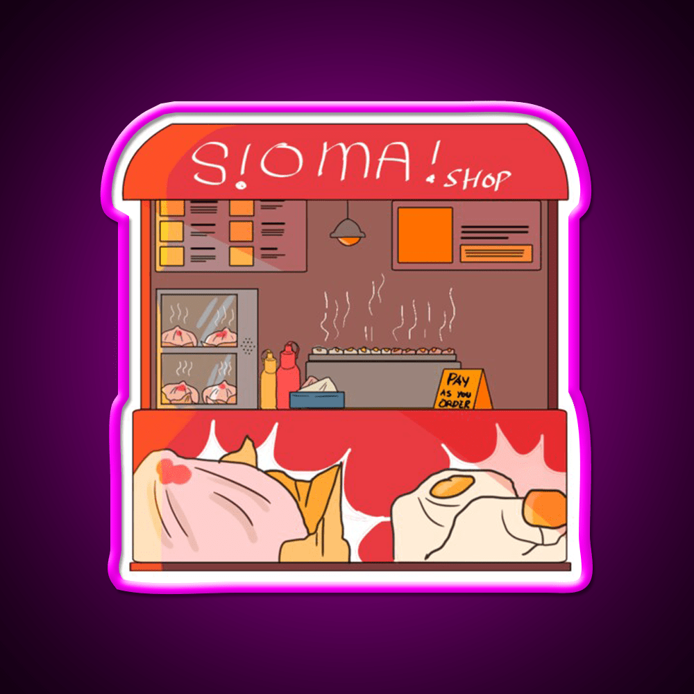 Filipino Food Stalls Siomai Haus Snack Food Led Neon Sign Rgb Color - Shineneon