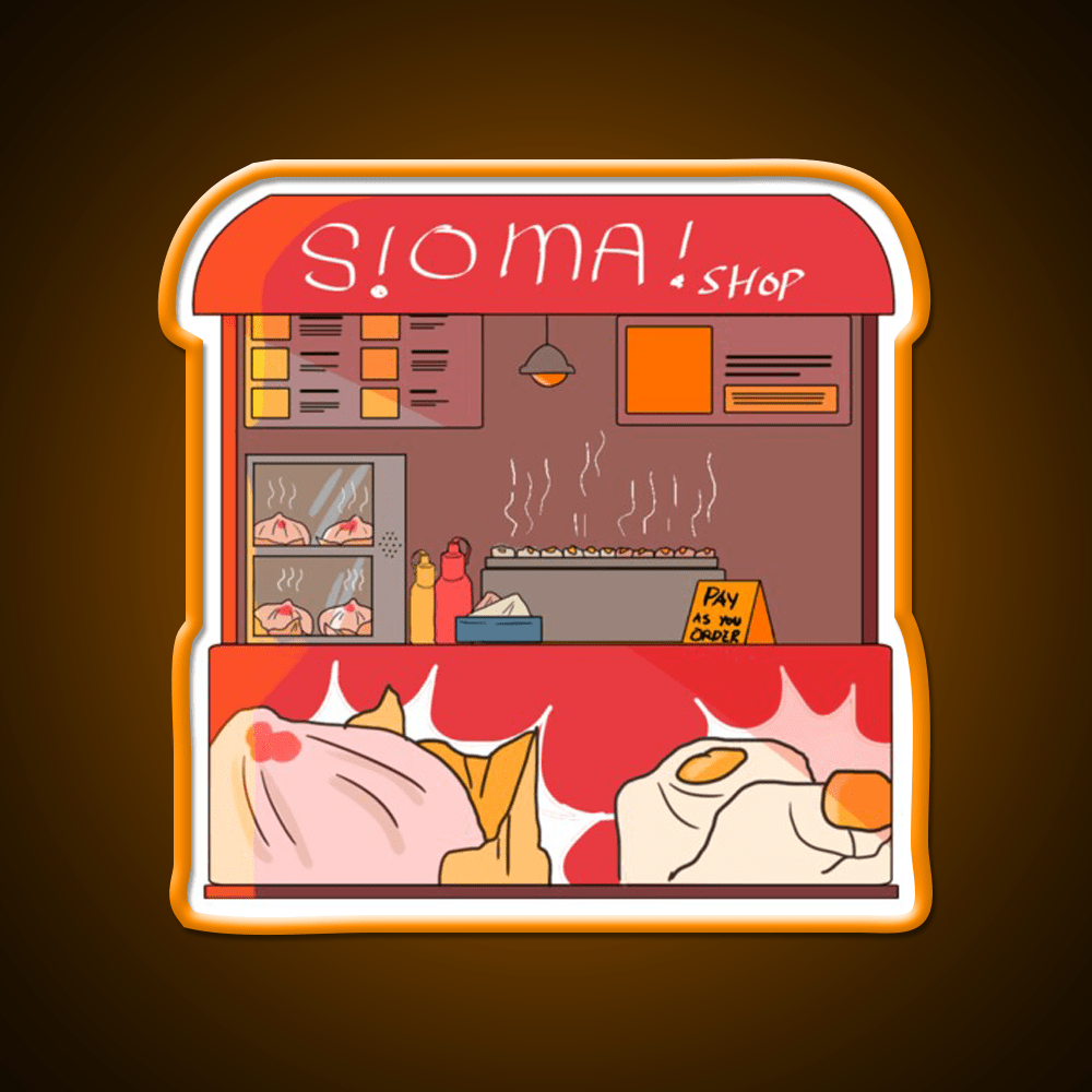 Filipino Food Stalls Siomai Haus Snack Food Led Neon Sign Rgb Color - Shineneon