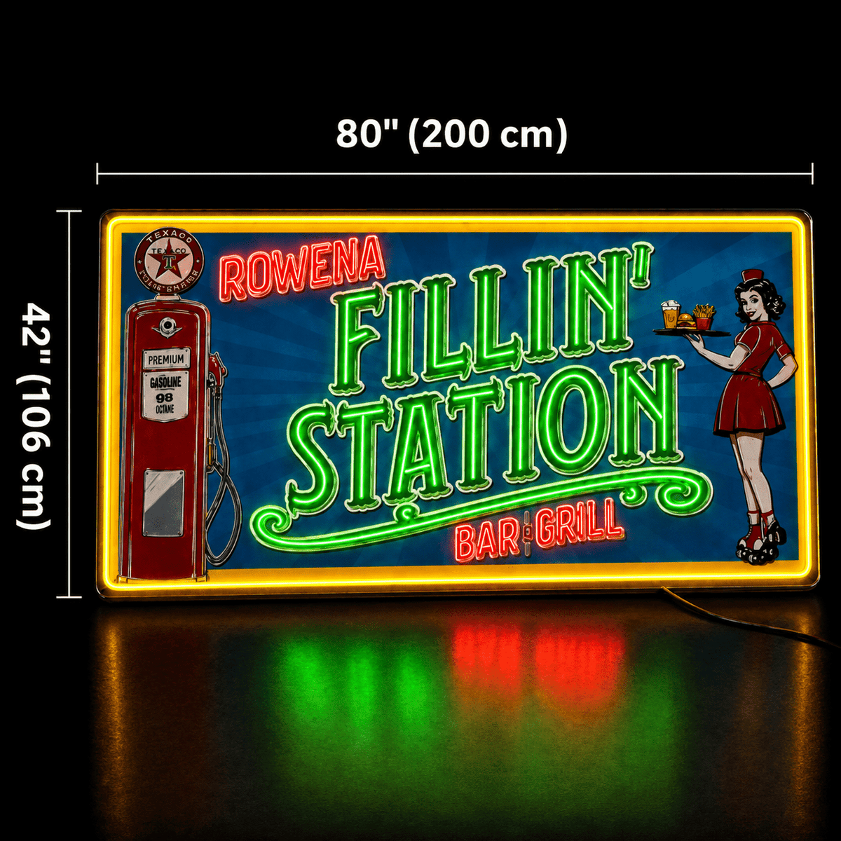 FILLIN STATION BAR GRILL Custom LED Neon Sign - Shineneon