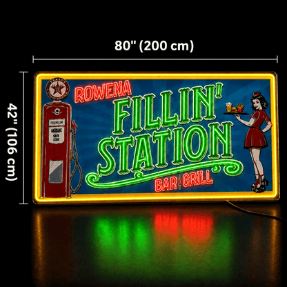 FILLIN STATION BAR GRILL Custom LED Neon Sign - Shineneon