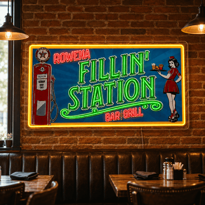 FILLIN STATION BAR GRILL Custom LED Neon Sign - Shineneon