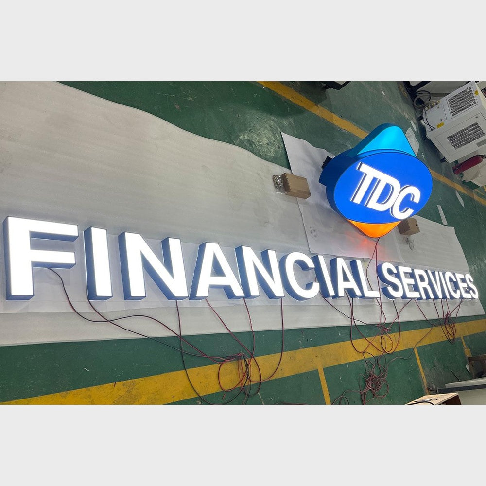 Financial Service 3D Frontlit Channel Letters Led Light Sign