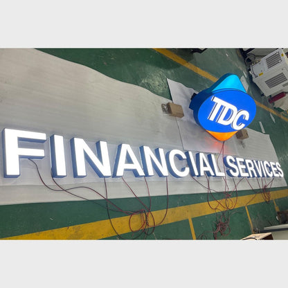 Financial Service 3D Frontlit Channel Letters Led Light Sign