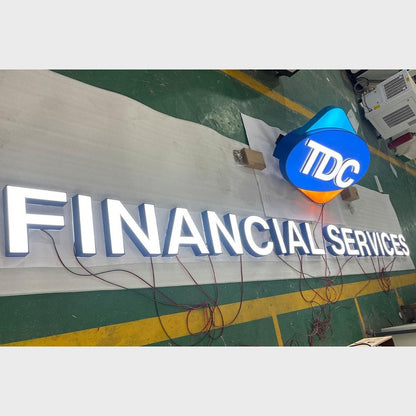 Financial Service 3D Frontlit Channel Letters Led Light Sign - Shineneon