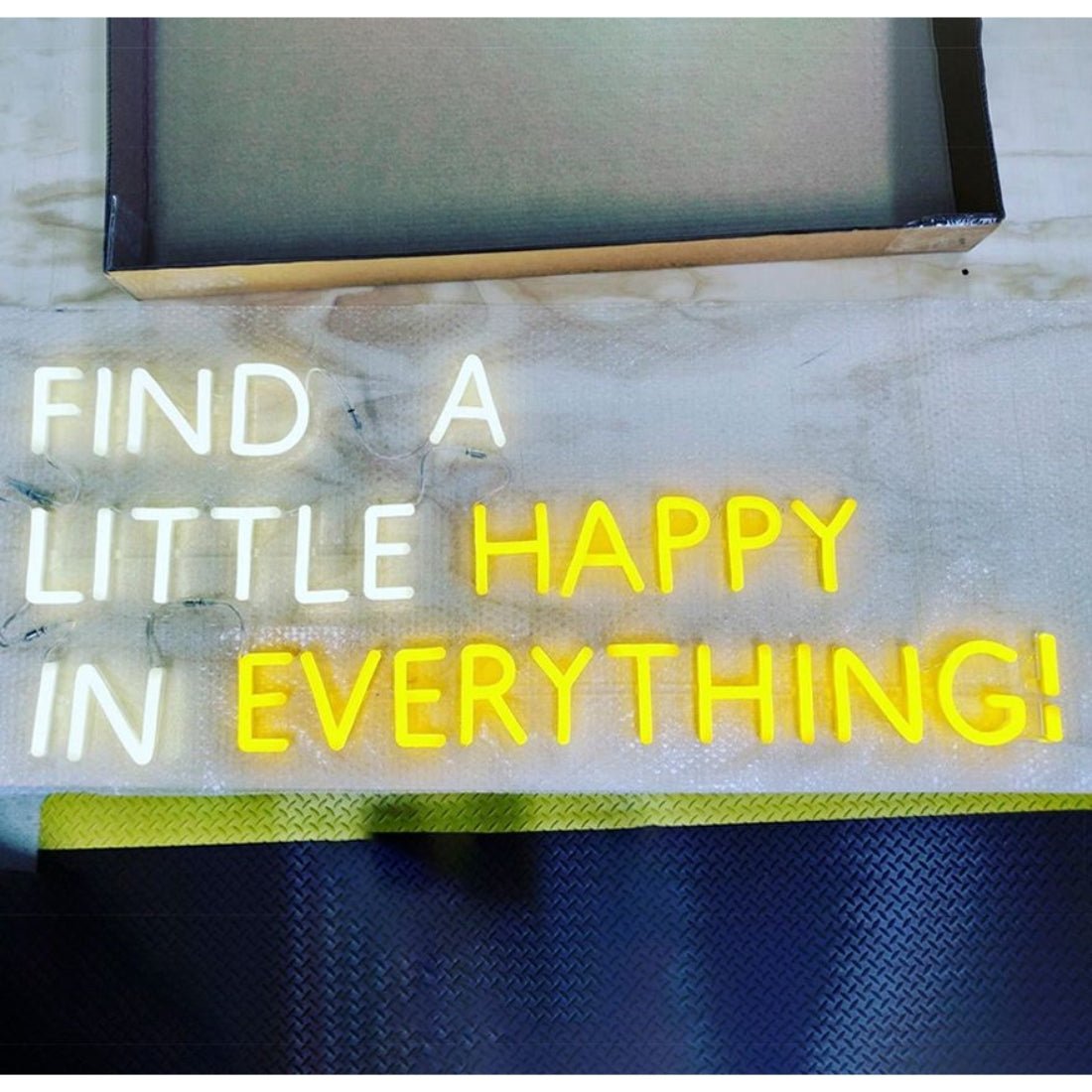 Find A Little Happy In Everything Led Sign Business Neon Sign - Shineneon