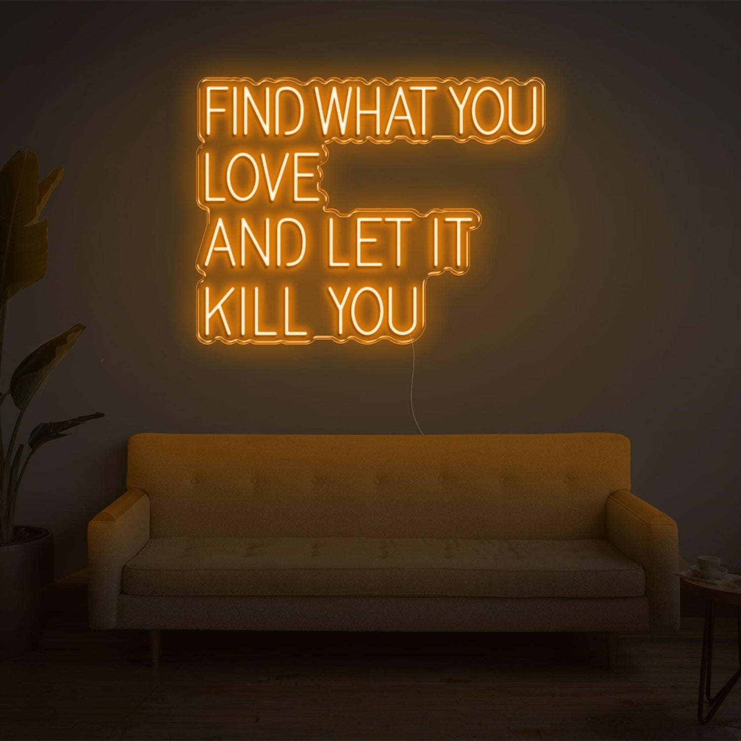 Find What You Love White Led Neon Sign Modern Home Decor | Shineneon