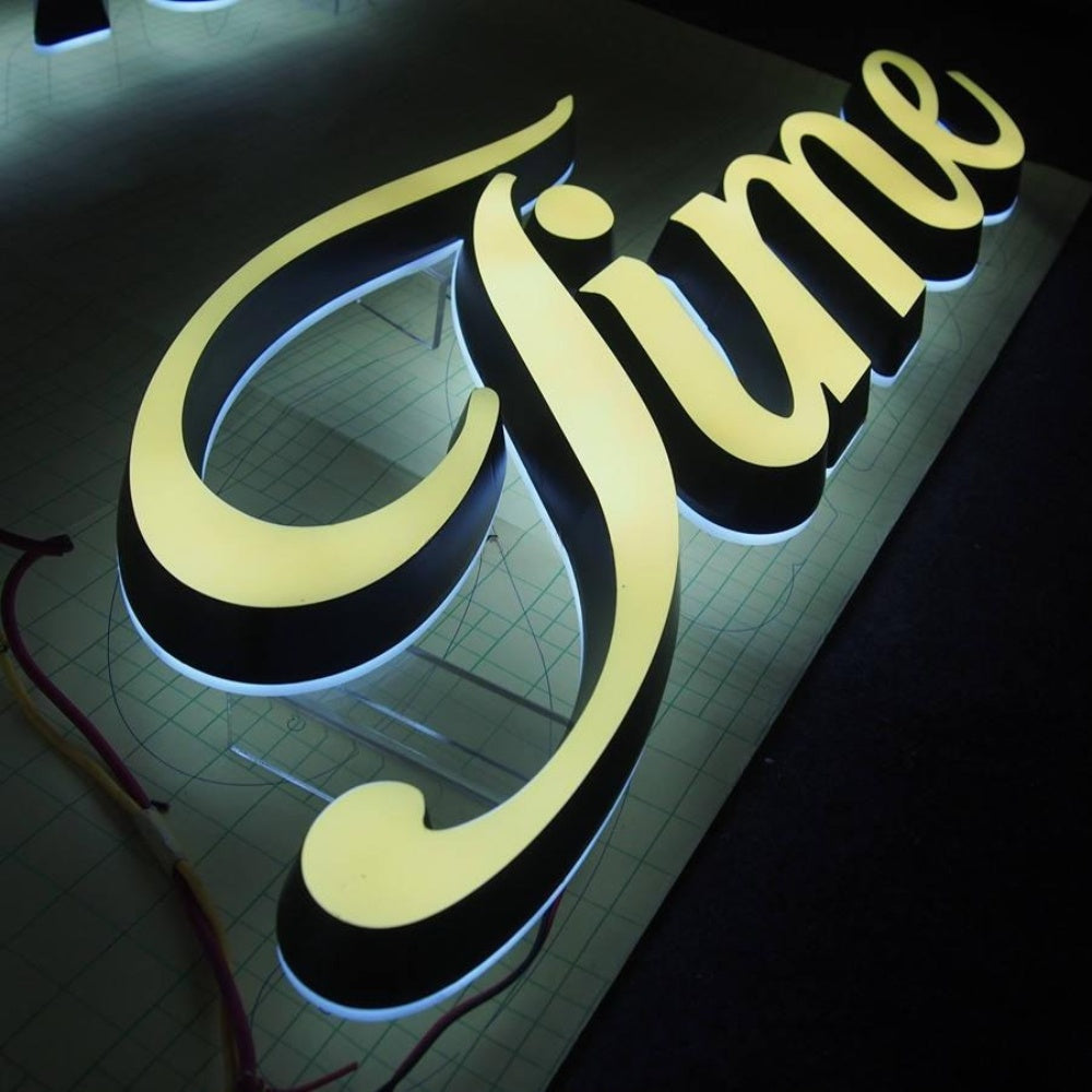 Fine 3D Frontlit Letters Metal Led Sign