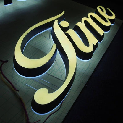 Fine 3D Frontlit Letters Metal Led Sign - Shineneon