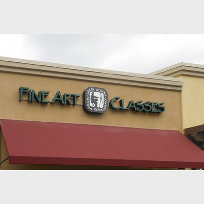 Fine Art Classes 3D Backlit Channel Letters Led Light Sign - Shineneon