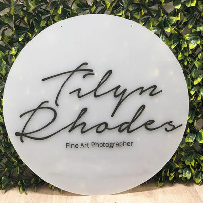 Fine Art Photographer Acrylic Business Logo Sign - Shineneon