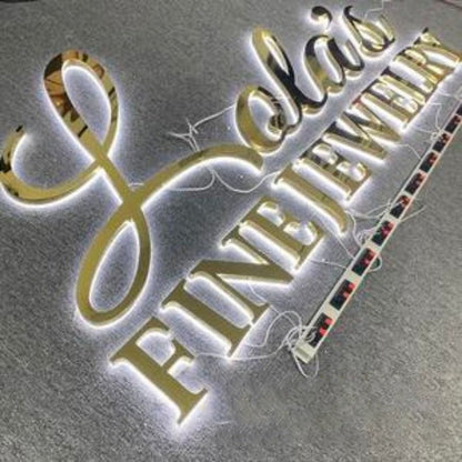 Fine Jewelry 3D Backlit Channel Letters Led Light Sign - Shineneon