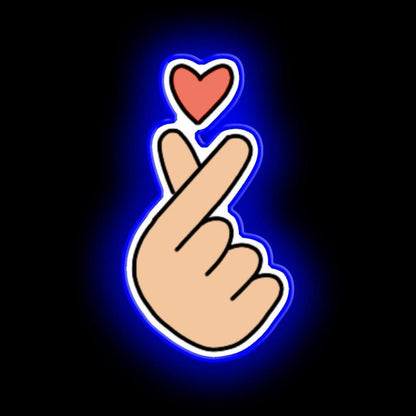 Finger Heart Neon Sign - Shineneon