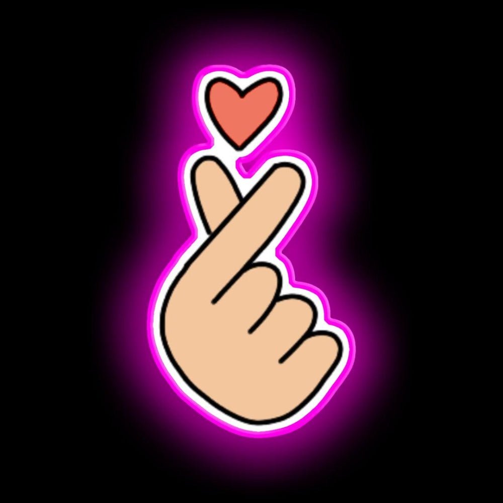 Finger Heart Neon Sign - Shineneon