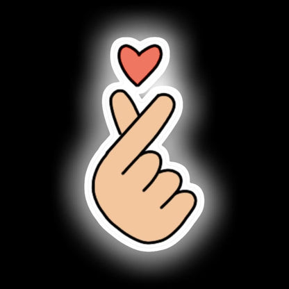 Finger Heart Neon Sign - Shineneon