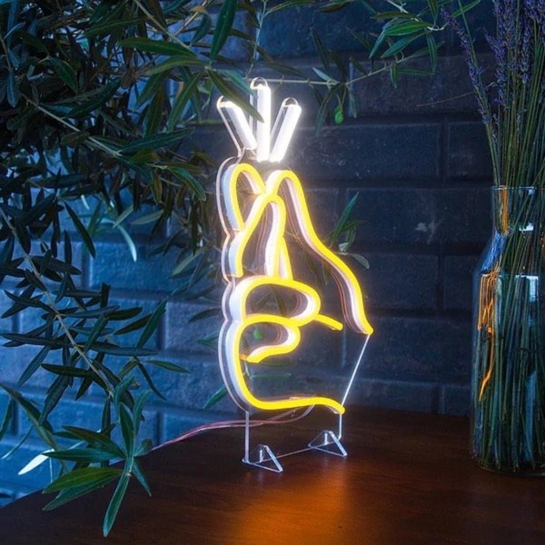 Finger Snapping Led Sign Business Neon Sign - Shineneon
