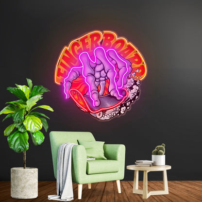 Fingerboard Led Neon Sign Light Custom Led Signs - Shineneon