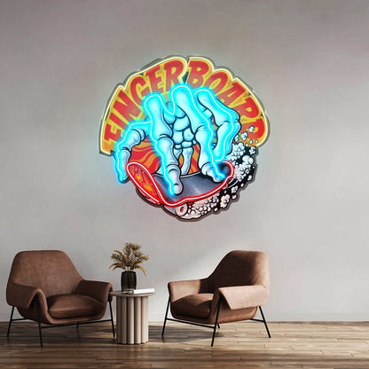 Fingerboard Led Neon Sign Light Custom Led Signs - Shineneon