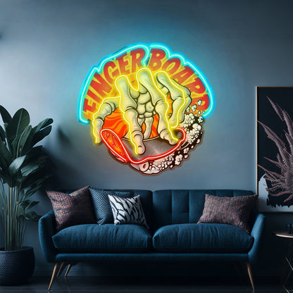 Fingerboard Led Neon Sign Light Custom Led Signs - Shineneon