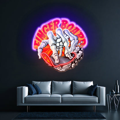 Fingerboard Led Neon Sign Light Custom Led Signs - Shineneon