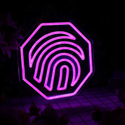 Fingerprint Purple Neon Sign | Shineneon