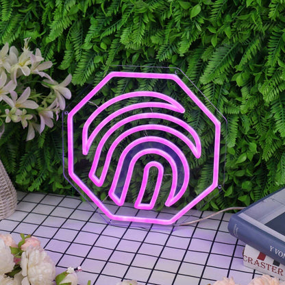 Fingerprint Purple Neon Sign | Shineneon