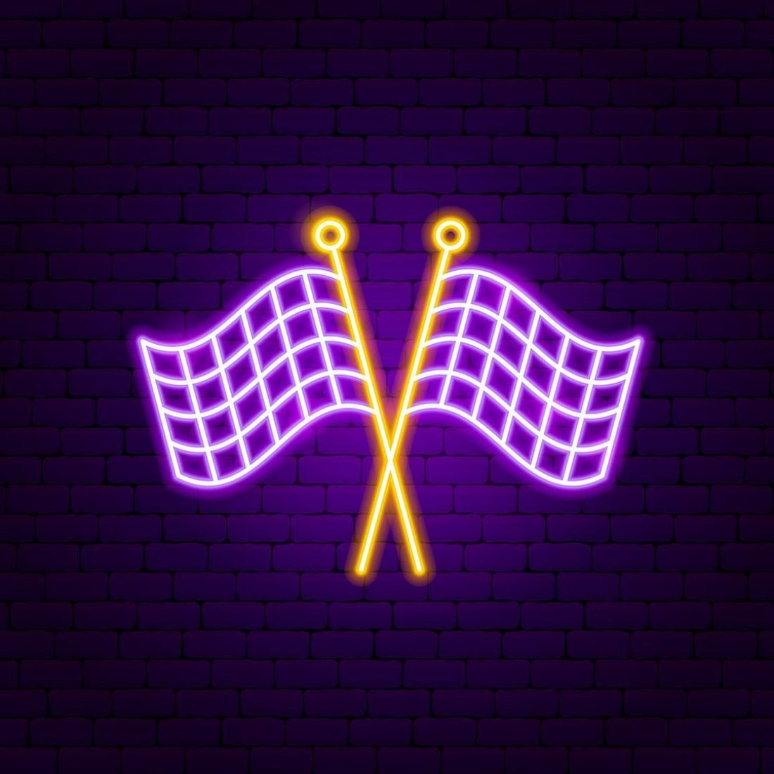 Finish Flags Led Sign Business Neon Sign - Shineneon