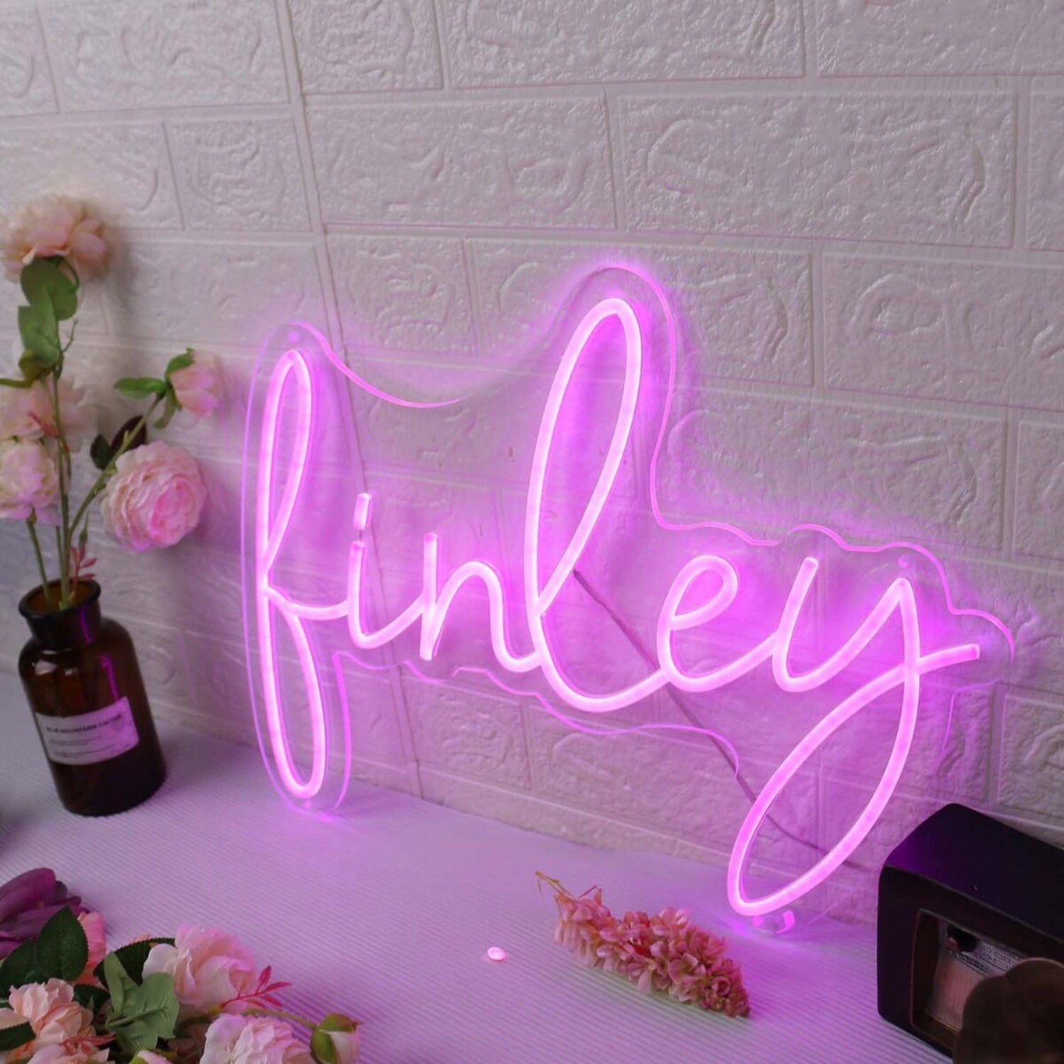 Finley Purple Led Neon Sign - Shineneon