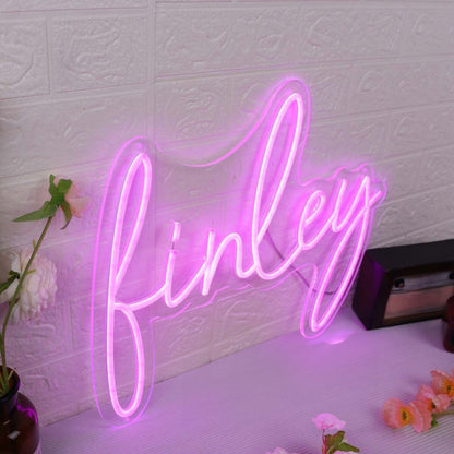 Finley Purple Led Neon Sign - Shineneon