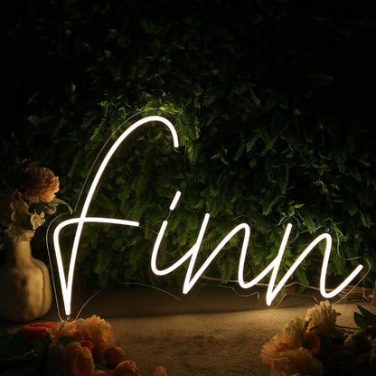 Finn Yellow Led Neon Sign - Shineneon