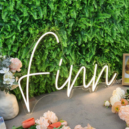Finn Yellow Led Neon Sign - Shineneon