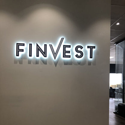 Finvest 3D Backlit Channel Letters Led Light Sign - Shineneon